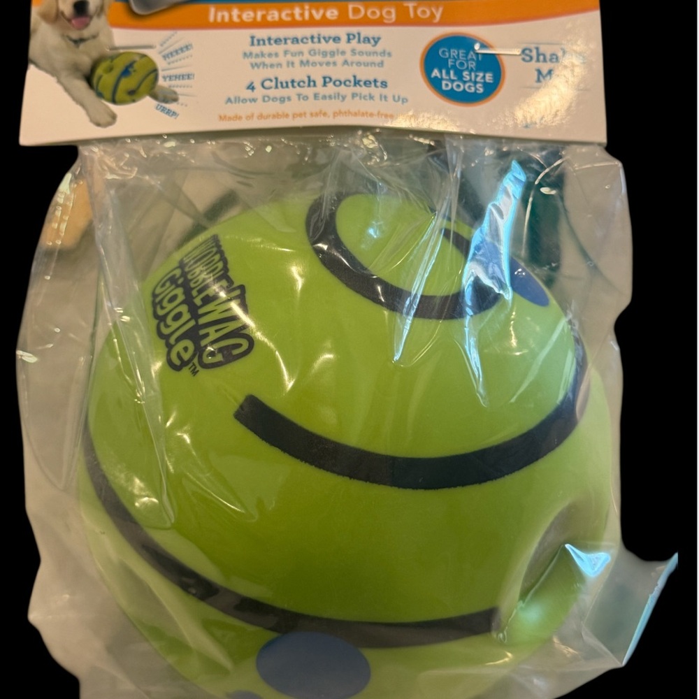 NWT Interactive Green and Black Dog Toy